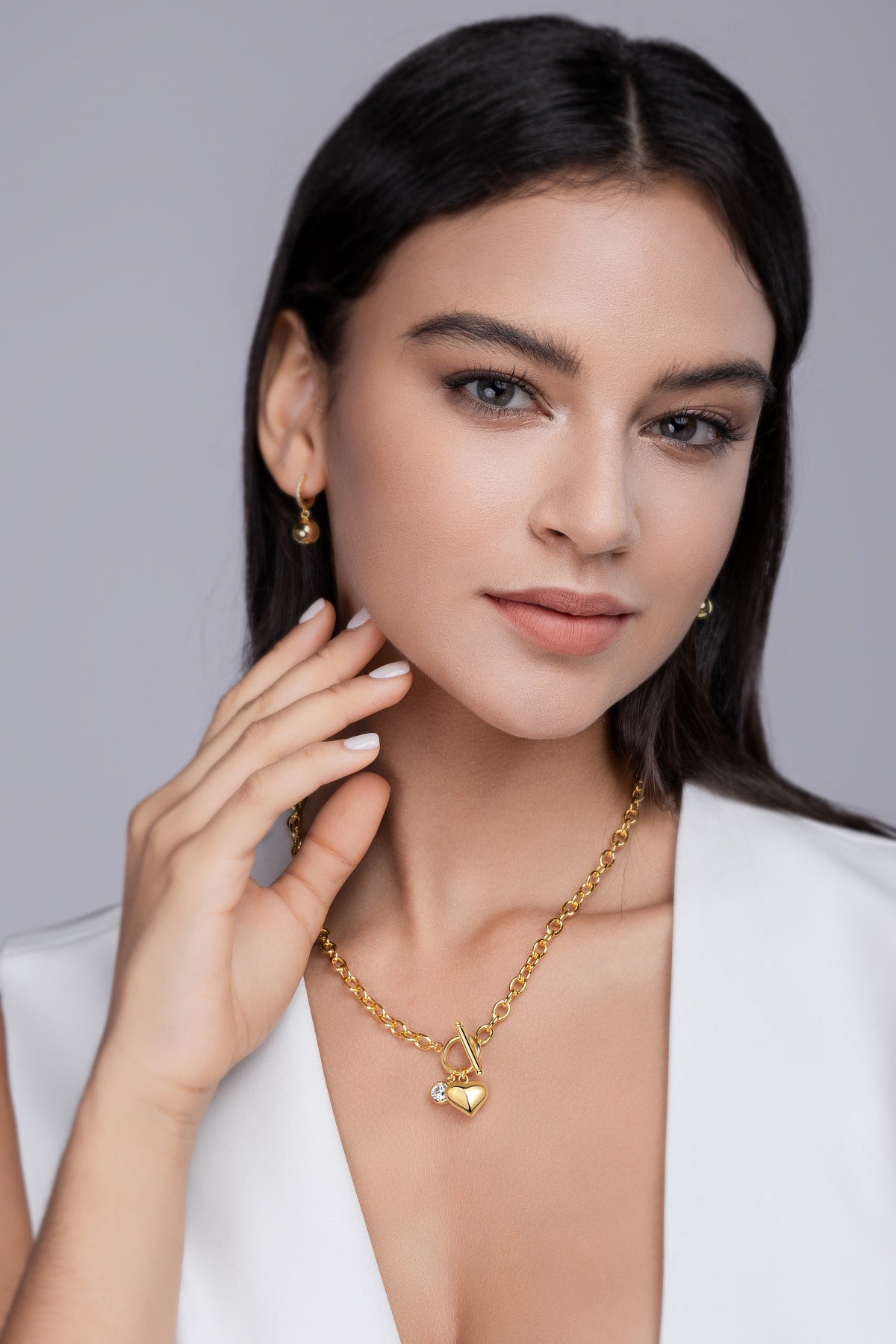 Meteor Wish - A Fashionable And Trendy Necklace Pendant Set With Top-quality Moissanite S925 And Silver Plated With Gold Can Be Tested With A Diamond Pen