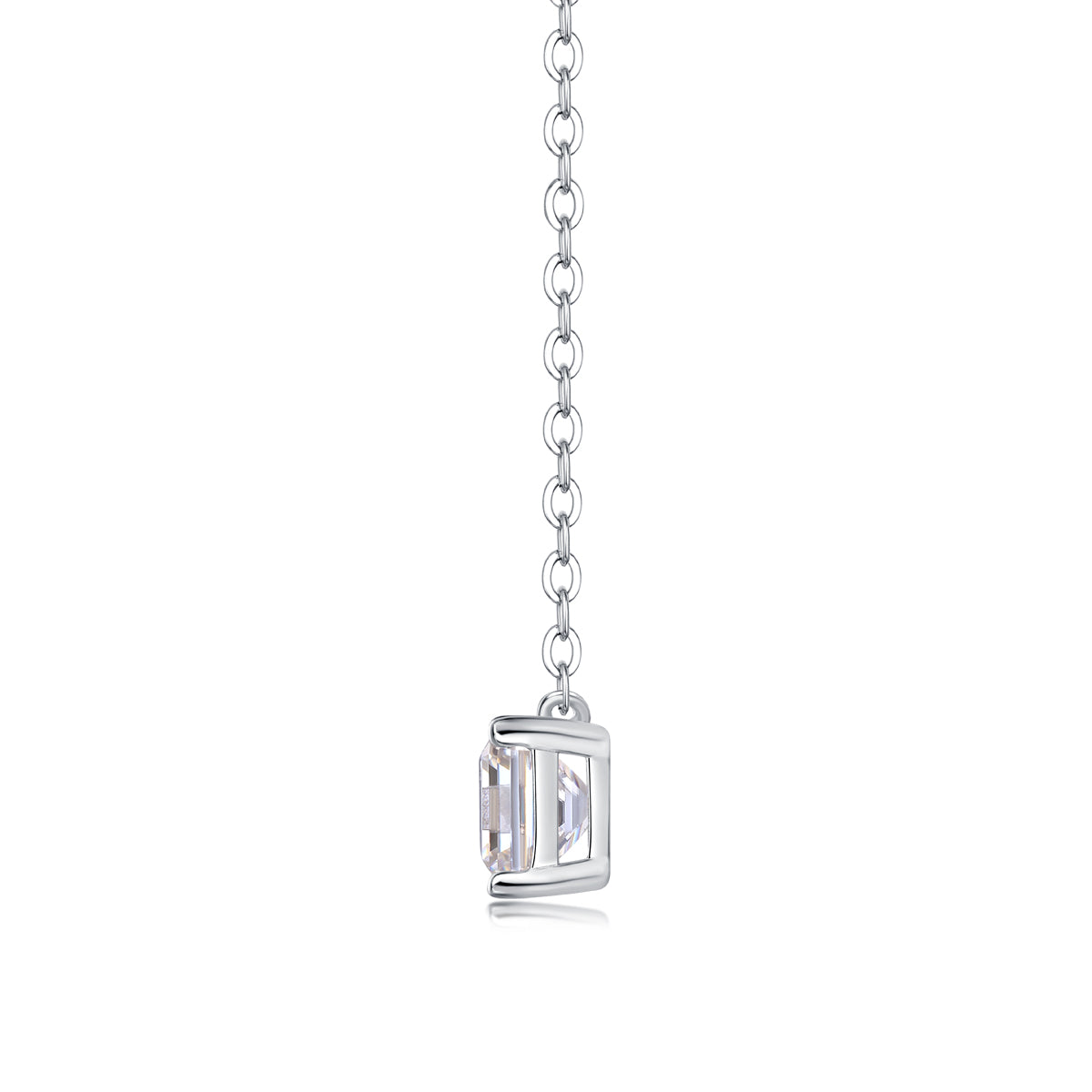 Eternal - A Fashionable And Trendy Necklace Pendant Set With Top-quality Moissanite S925 Silver And Platinum Plating Can Be Tested With A Diamond Pen