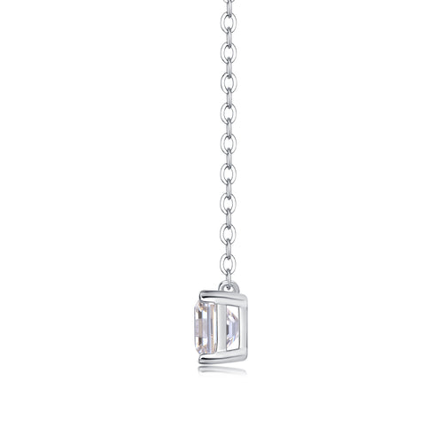 Eternal - A Fashionable And Trendy Necklace Pendant Set With Top-quality Moissanite S925 Silver And Platinum Plating Can Be Tested With A Diamond Pen